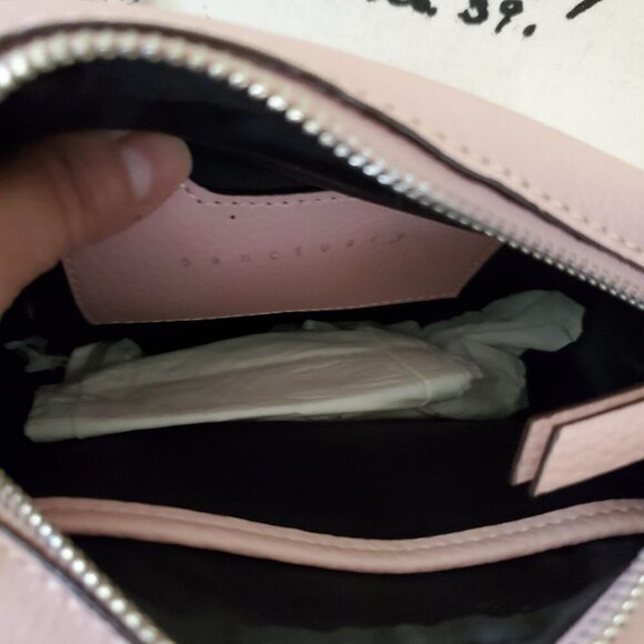 Sanctuary Pink Pebbled Leather Crossbody Bag - Picture 4 of 7